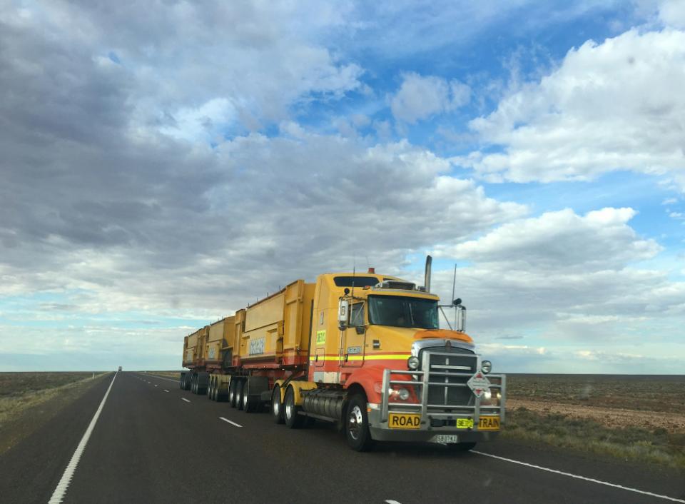 Yellow Transport Truck